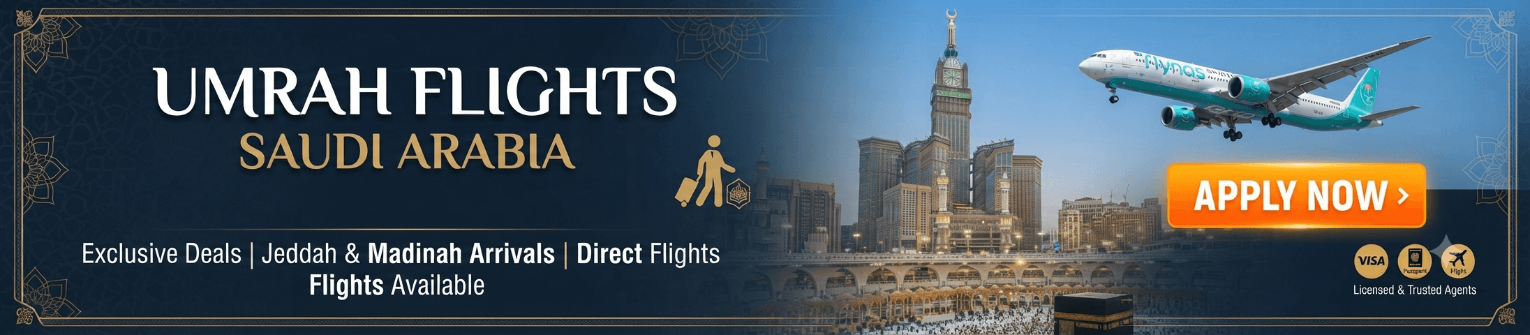 Fly directly to Saudi Arabia